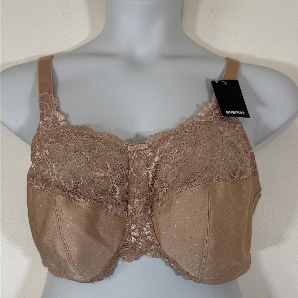 Avenue Women's Natural Lace Soft Cup Bra SKU1374